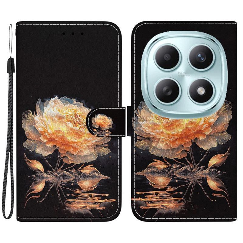 Housse Xiaomi Redmi Note 15 5G / Poco M8 5G Pivoine Dorée