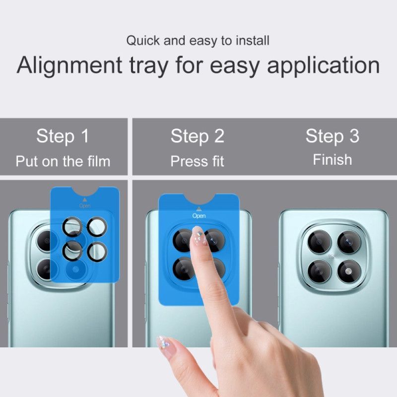 Lentille de Protection en Verre Trempé pour Xiaomi Redmi Note 15 5G / Poco M8 5G (cadre de positionnement)