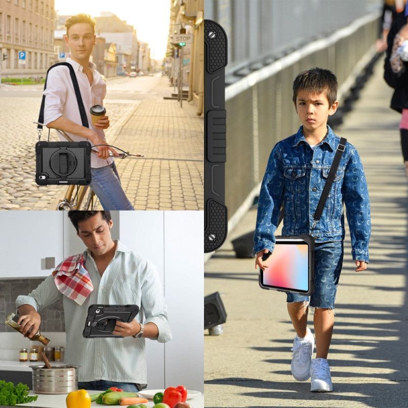 Coque iPad (2025) / 10.9 (2022) Bicolore Support et Bandoulière