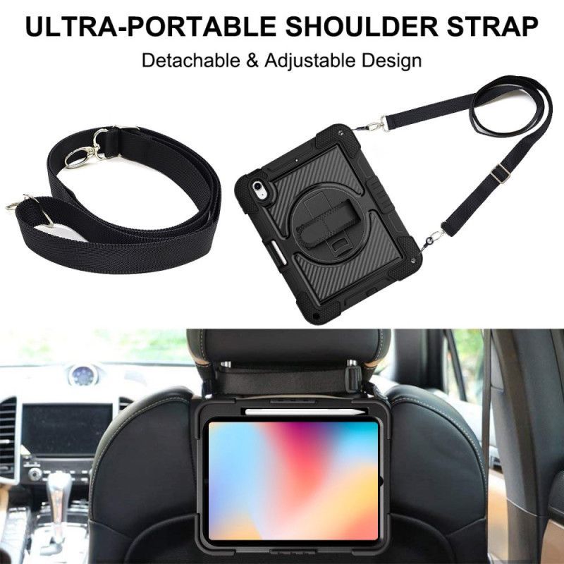 Coque iPad (2025) / 10.9 (2022) Bicolore Support et Bandoulière