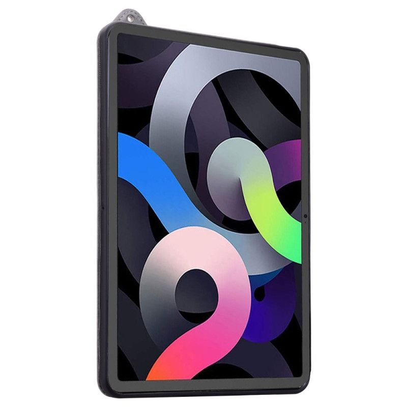 Coque iPad (2025) / 10.9 (2022) Effet Cuir avec Sangle-Support