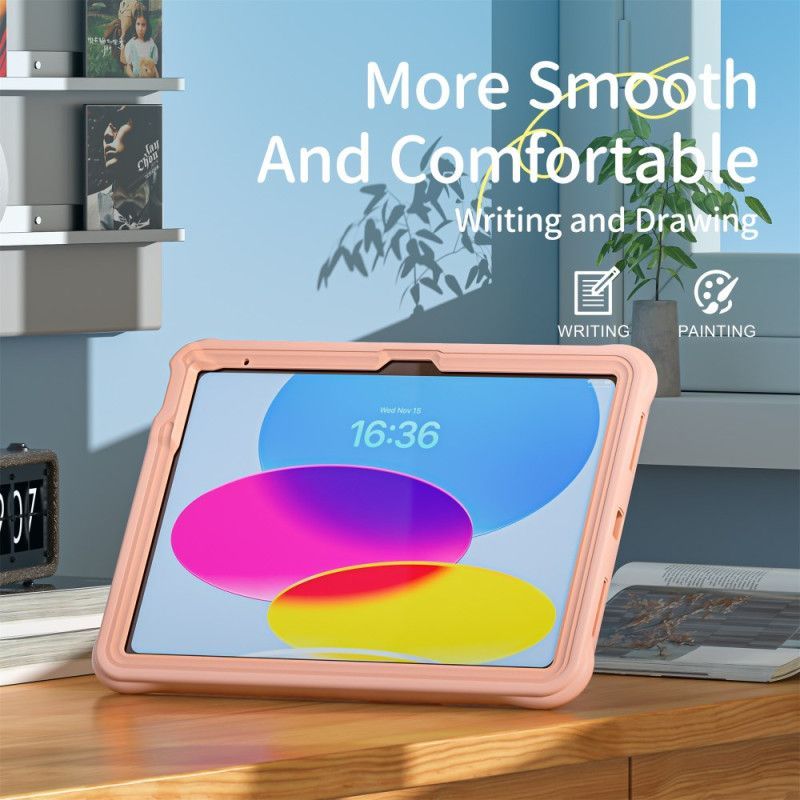 Coque iPad (2025) / 10.9 (2022) Kids Chien Bandoulière et Support