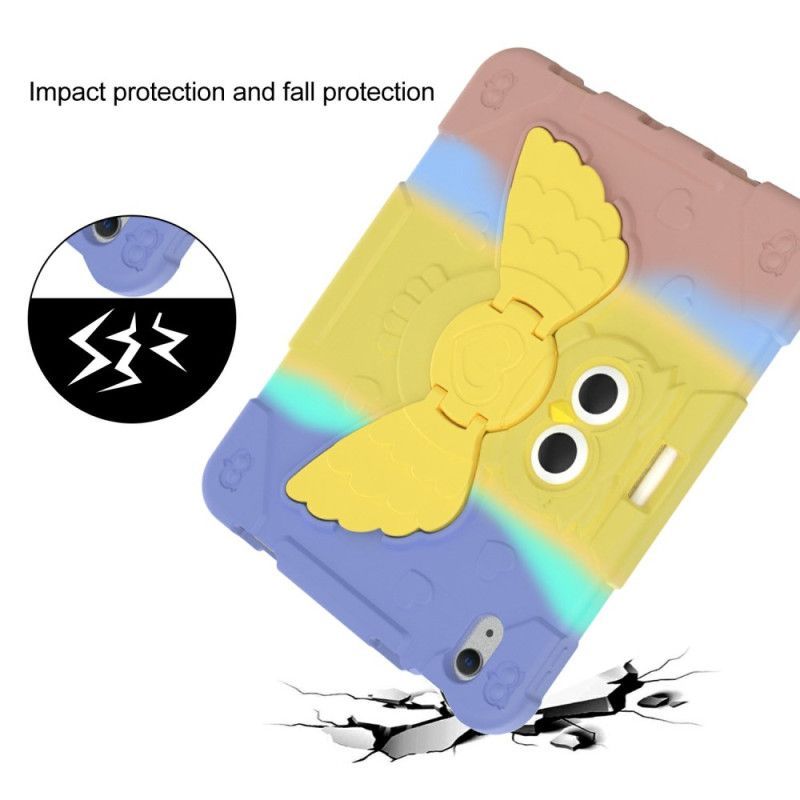 Coque iPad (2025) / 10.9 (2022) Kids Dégradé Papillon Support Rotatif