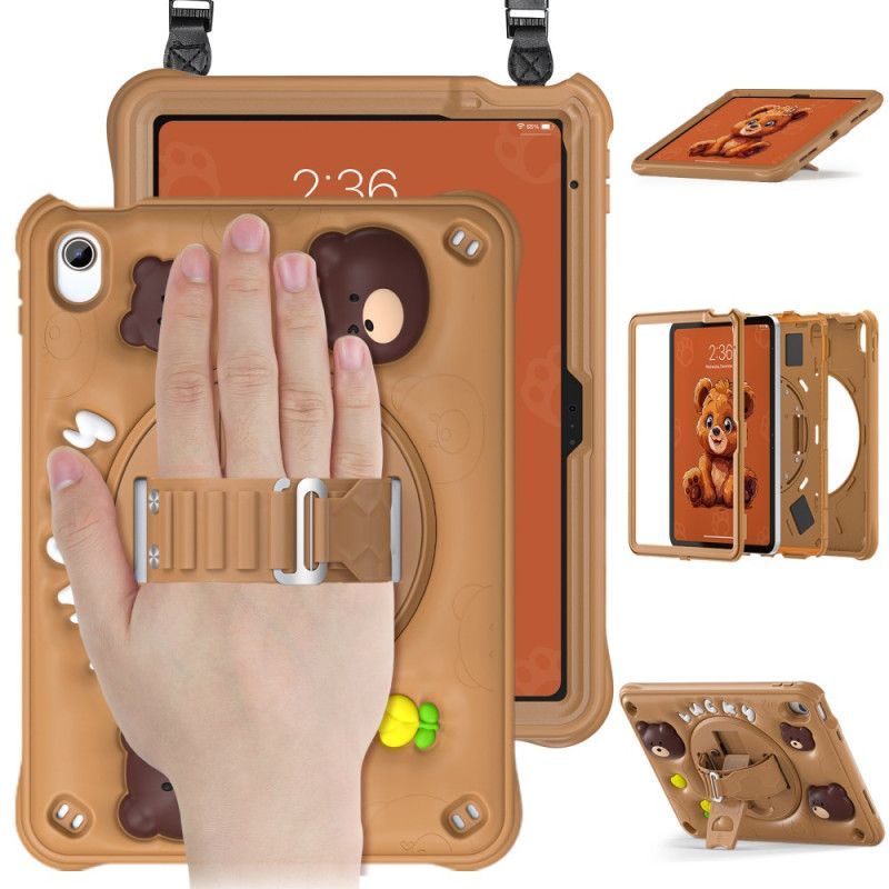 Coque iPad (2025) / 10.9 (2022) Kids Ours Sangle et Bandoulière