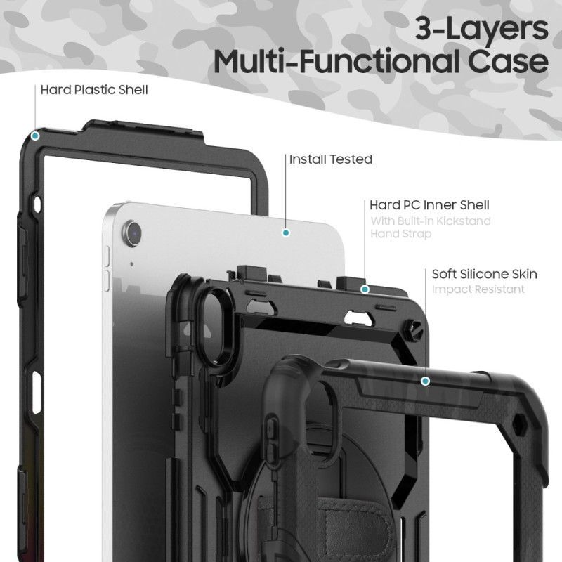 Coque iPad (2025) / 10.9 (2022) Protection Complète avec Bandoulière