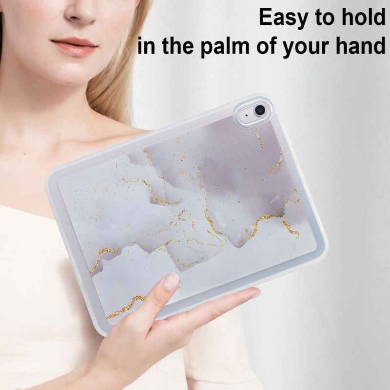 Coque iPad (2025) / 10.9 (2022) Silicone Design Marbre