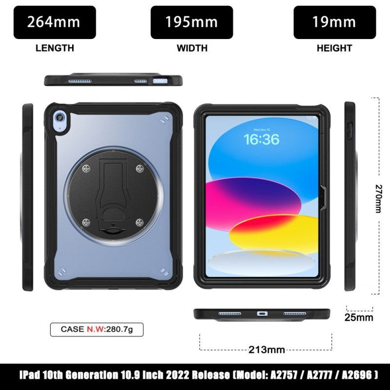 Coque iPad (2025) / 10.9 (2022) Support Réglable Intégré