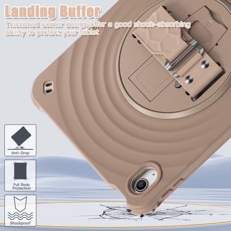 Coque iPad (2025) / 10.9 (2022) Support Rotatif à 360 Degrés et Bandoulière