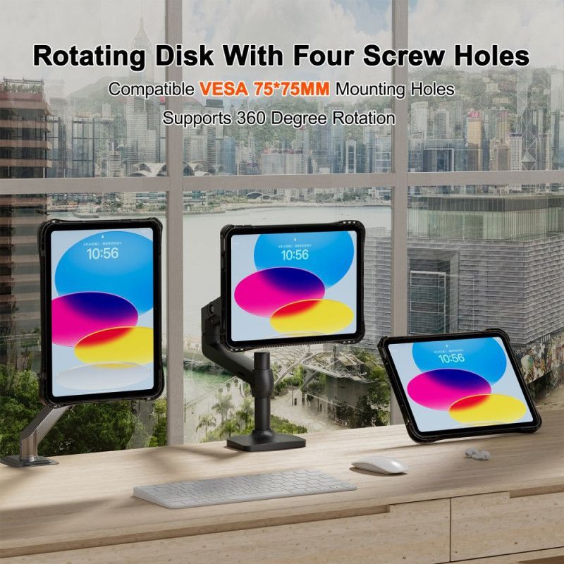 Coque iPad (2025) / 10.9 (2022) Transparente Support Intégré