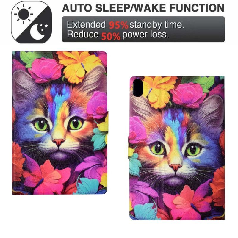 Étui iPad (2025) / 10.9 (2022) Chaton Rose