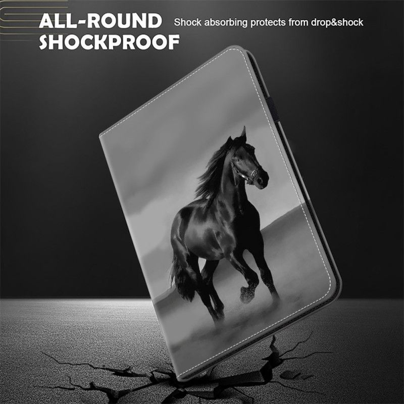 Étui iPad (2025) / 10.9 (2022) Cheval Noir