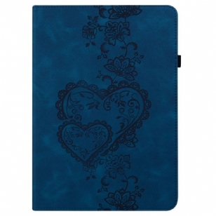 Étui iPad (2025) / 10.9 (2022) Coeurs avec Porte-Stylet