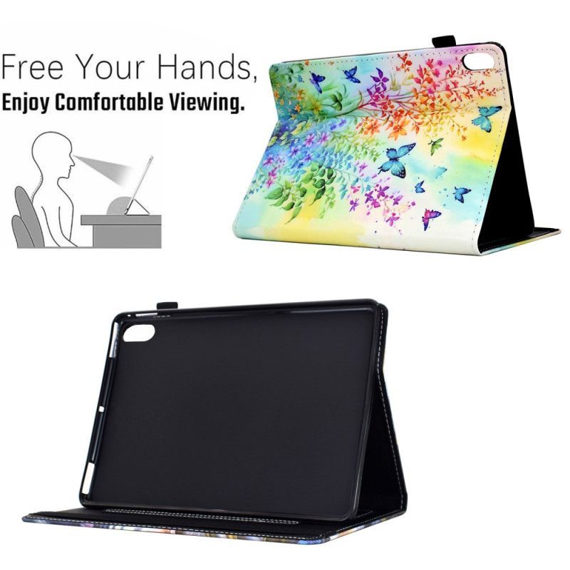 Étui iPad (2025) / 10.9 (2022) Fleurs et Papillons