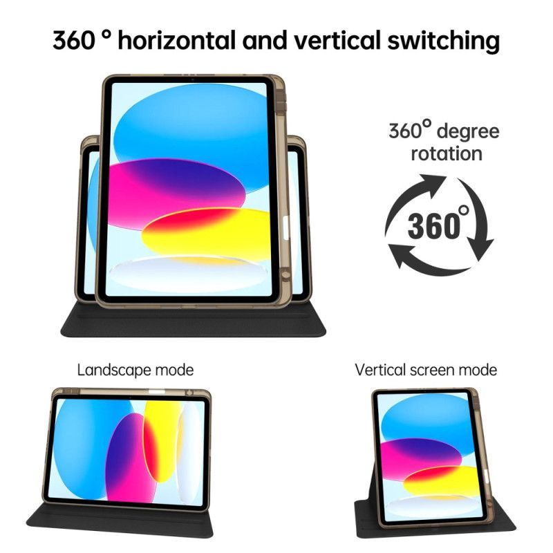 Étui iPad (2025) / 10.9 (2022) Rotatif Couleur Pastel
