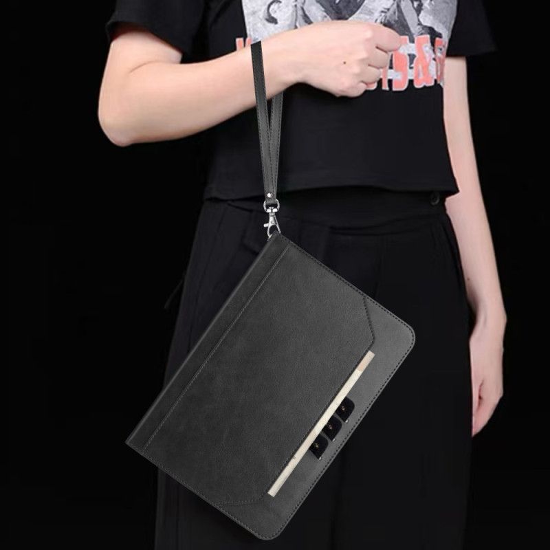 Étui portefeuille iPad (2025) / 10.9 (2022) Portefeuille et Support Main Libres