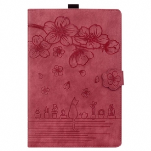 Housse iPad (2025) / 10.9 (2022) Cerisier et Chats