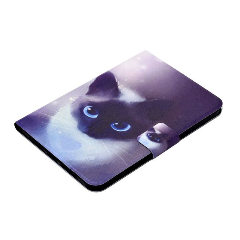 Housse iPad (2025) / 10.9" (2022) Chat aux yeux bleus