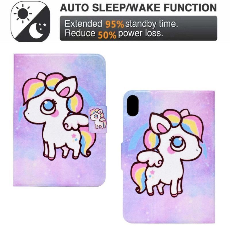 Housse iPad (2025) / 10.9" (2022) Dessin Licorne