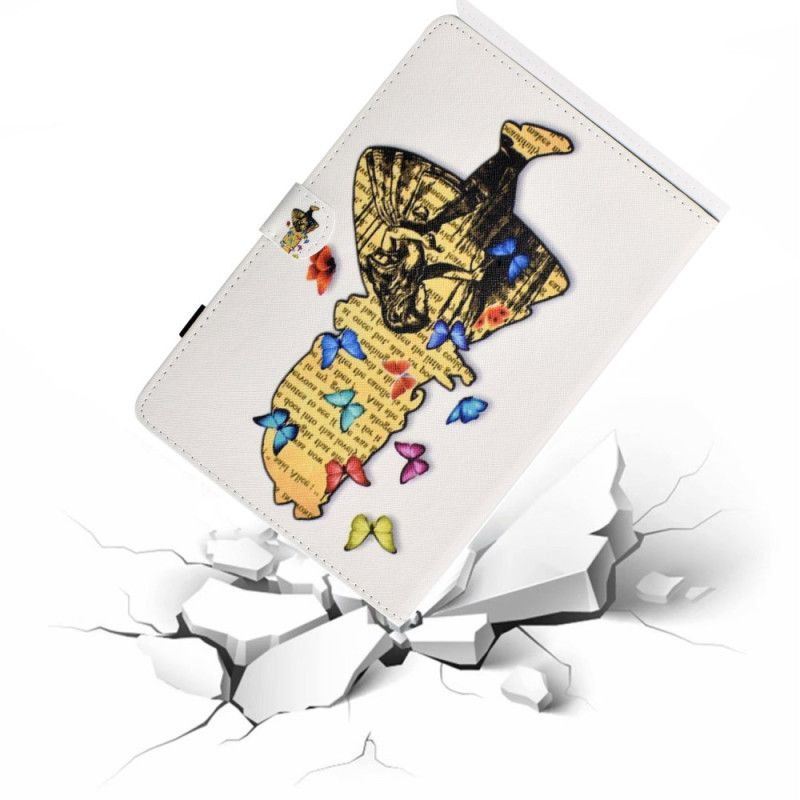 Housse iPad (2025) / 10.9" (2022) Fille aux Papillons