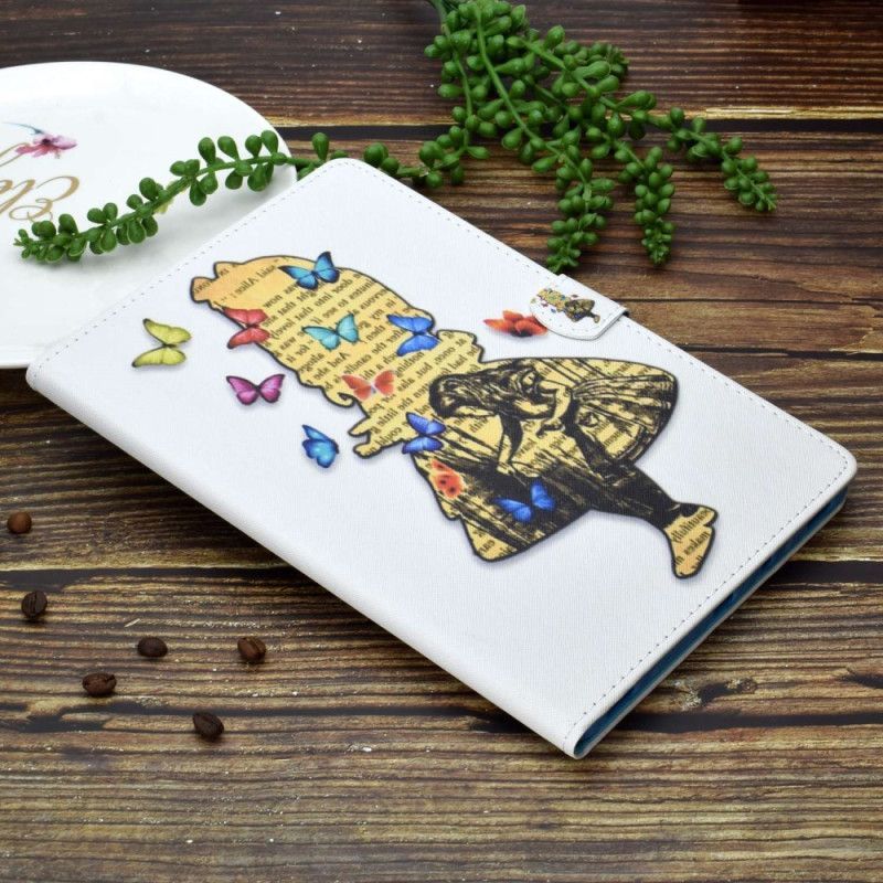 Housse iPad (2025) / 10.9" (2022) Fille aux Papillons