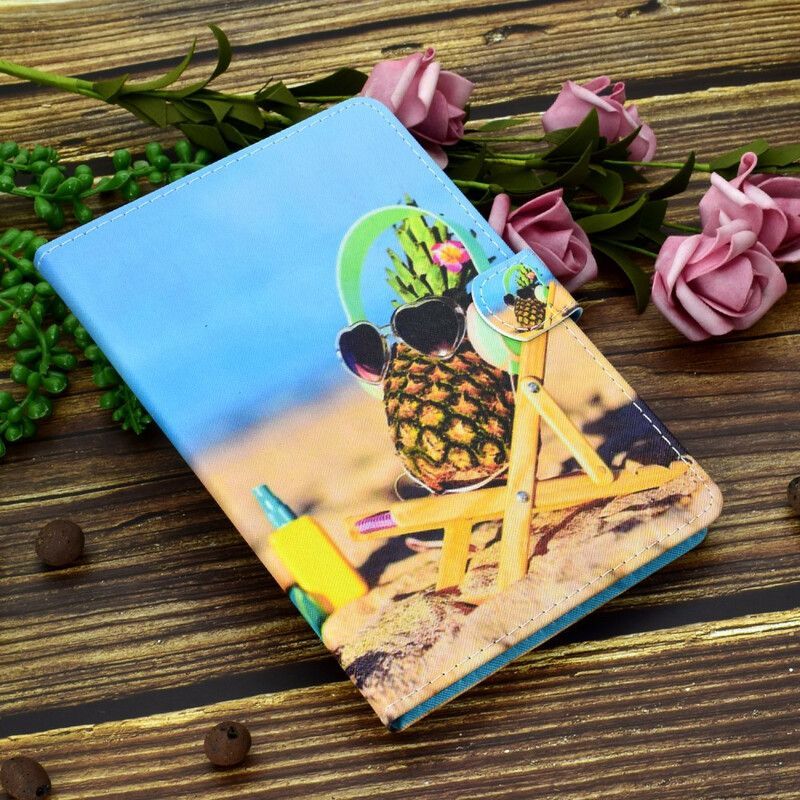 Housse iPad Air 11 (2025) (2024)/Air (2022) (2020)/ Pro 11 (2021) Ananas Plage