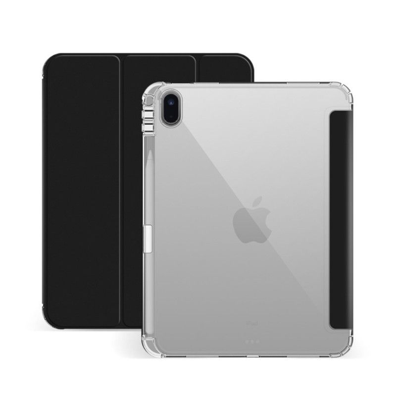Smart Case iPad (2025) / 10.9" (2022) Dos Transparent Porte-Stylet