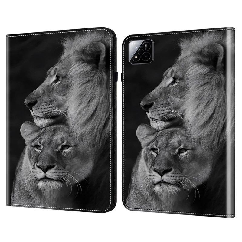 Étui Xiaomi Pad 7 / 7 Pro Couple de Lions