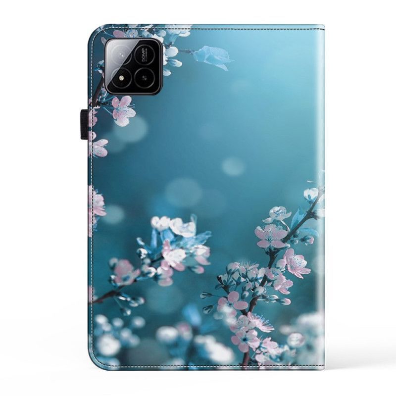 Étui Xiaomi Pad 7 / 7 Pro Fleurs de Pêcher
