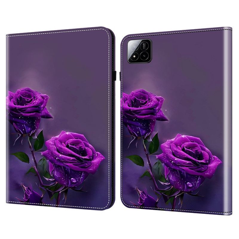 Étui Xiaomi Pad 7 / 7 Pro Roses Violettes