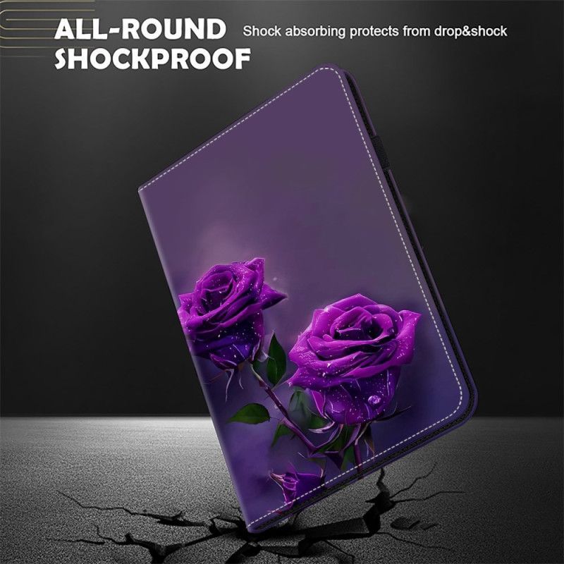 Étui Xiaomi Pad 7 / 7 Pro Roses Violettes