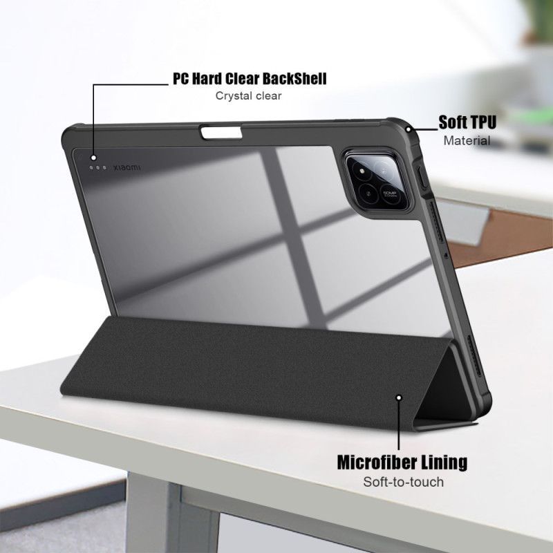 Smart Case Xiaomi Pad 7/ Pad 7 Pro Dos Transparent