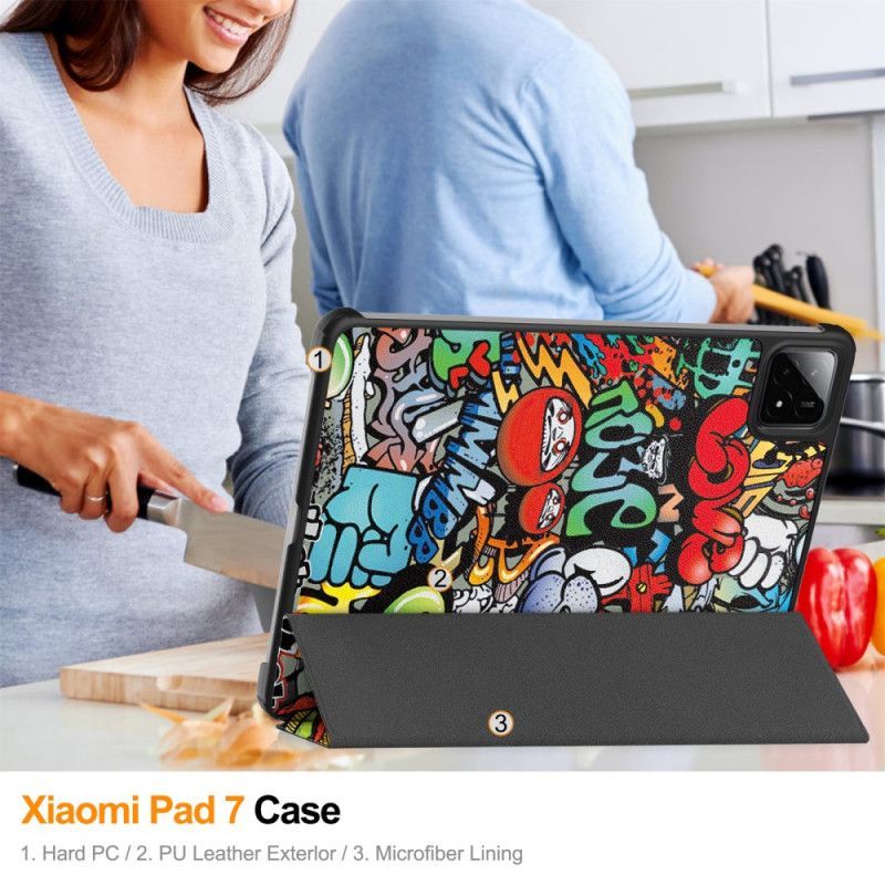 Smart Case Xiaomi Pad 7 / Pad 7 Pro Graffiti