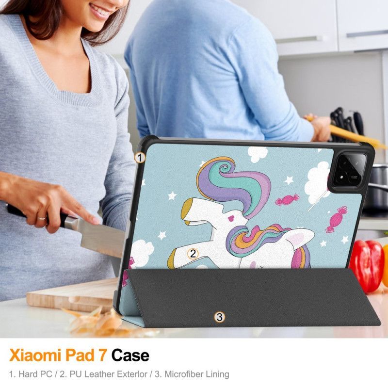 Smart Case Xiaomi Pad 7 / Pad 7 Pro Licorne