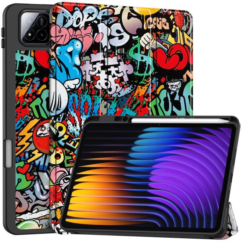 Smart Case Xiaomi Pad 7 / Pad 7 Pro Porte-Stylet Graffiti