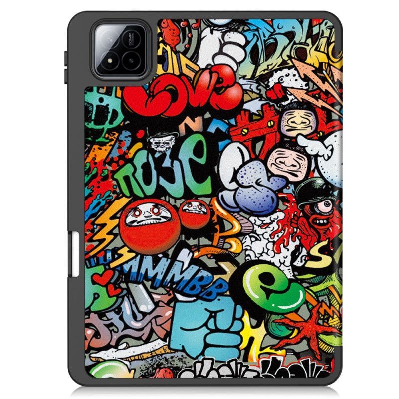 Smart Case Xiaomi Pad 7 / Pad 7 Pro Porte-Stylet Graffiti