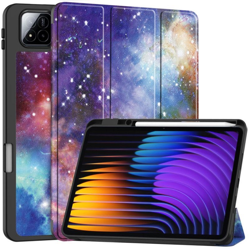 Smart Case Xiaomi Pad 7 / Pad 7 Pro Porte-Sylet Motif Galaxie