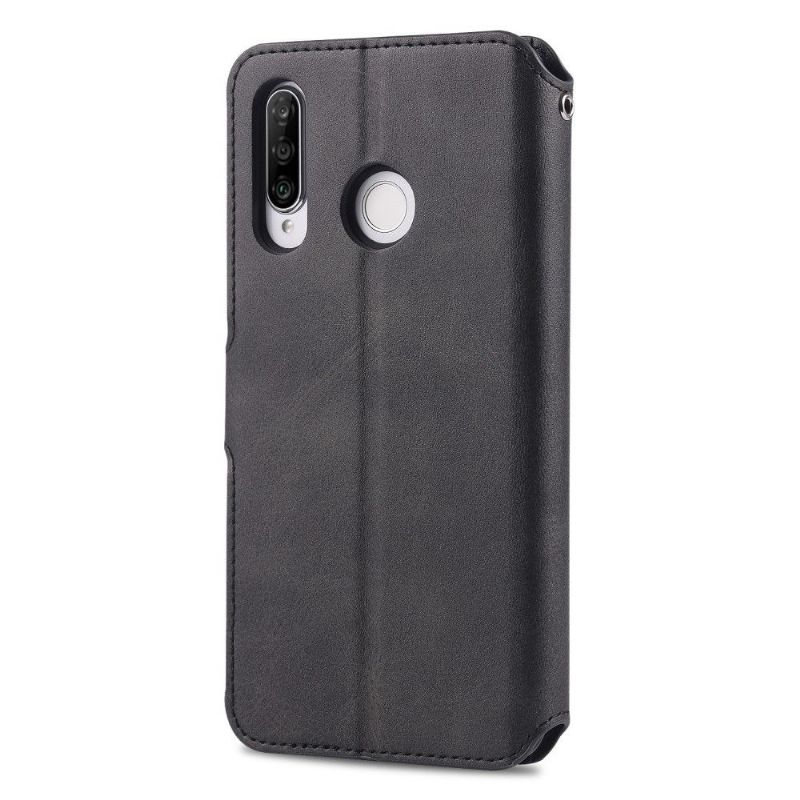 Huawei P30 Lite - Étui folio porte cartes imitation cuir