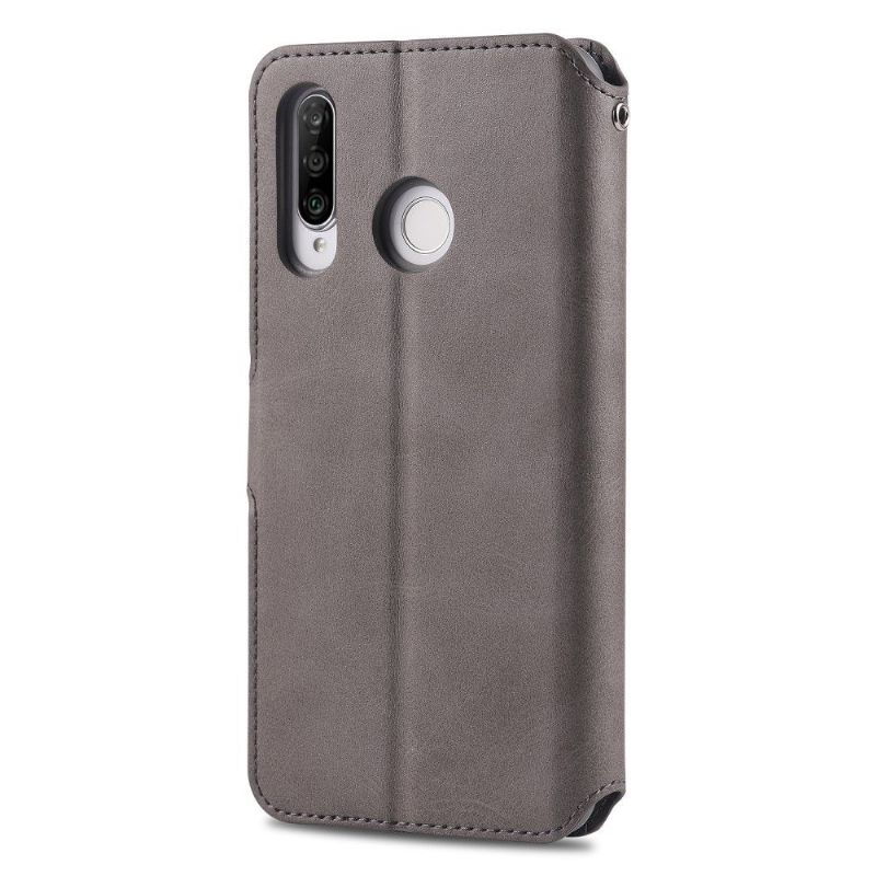 Huawei P30 Lite - Étui folio porte cartes imitation cuir