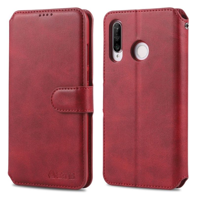 Huawei P30 Lite - Étui folio porte cartes imitation cuir