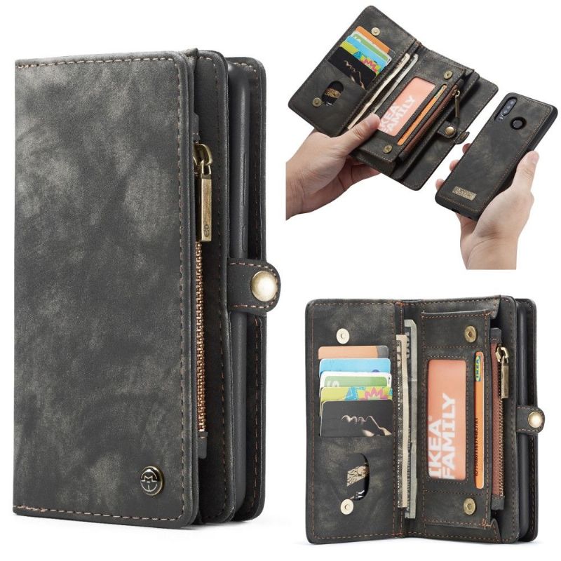 Huawei P30 Lite - Housse portefeuille avec Coque détachable