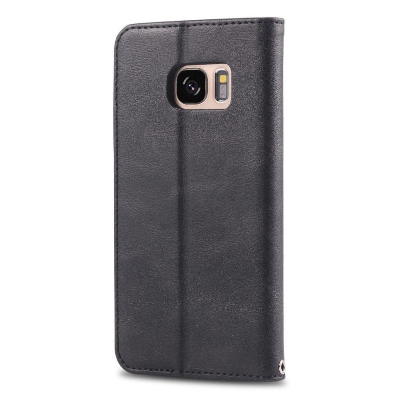 Samsung Galaxy S7 - Housse effet cuir rétro porte cartes
