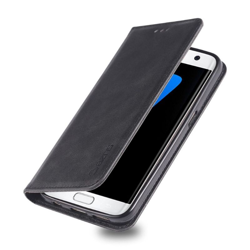 Samsung Galaxy S7 - Housse effet cuir rétro porte cartes