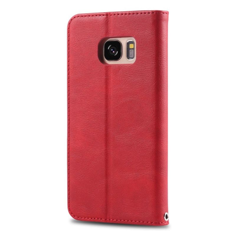 Samsung Galaxy S7 - Housse effet cuir rétro porte cartes