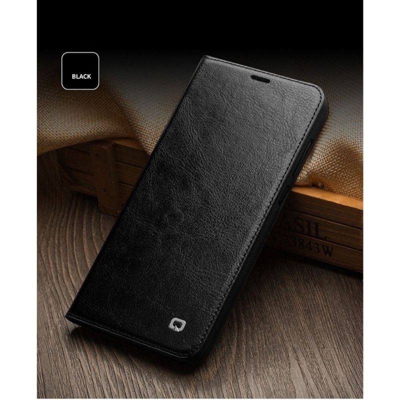 Honor View 10 - Étui fait main en cuir véritable - Noir