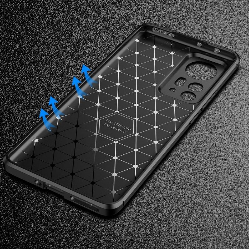 Coque Xiaomi 12 Pro style fibre de carbone
