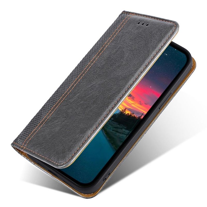 Housse Xiaomi 12 Pro Flip folio coutures