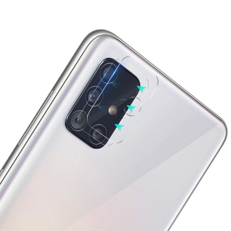 2 verre trempé pour lentille du Samsung Galaxy A51
