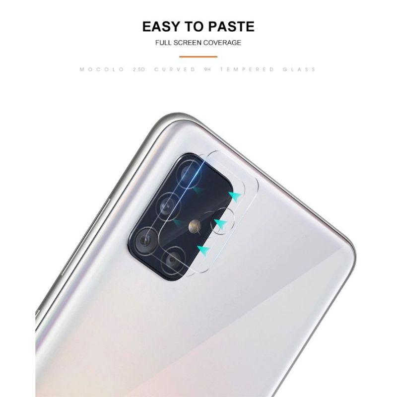 2 verre trempé pour lentille du Samsung Galaxy A51