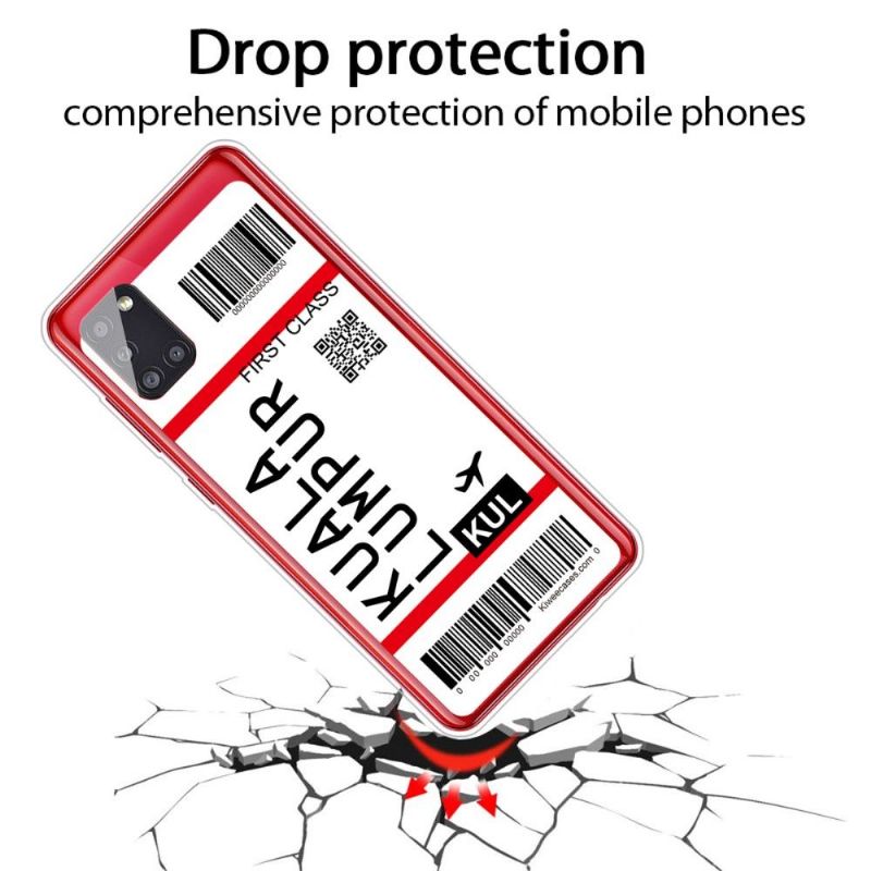 Coque Samsung Galaxy A51 Boarding Pass 06 KUALA LUMPUR
