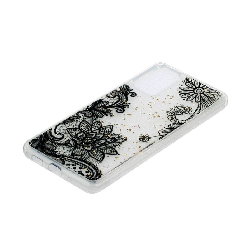 Coque Samsung Galaxy A51 glam motif dentelle
